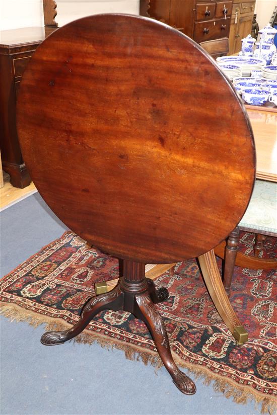 A George III mahogany tripod table W.76cm